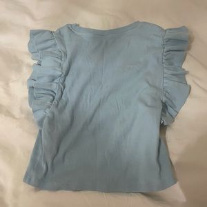 Zara baby blue top